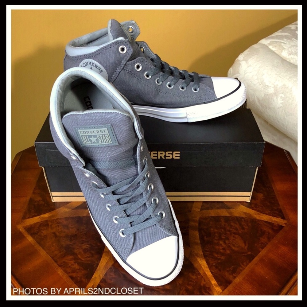 ❌TEXT❌CONVERSE ALL STAR HIGH TOPS SNEAKERS - Picture 2 of 8